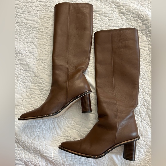 Tamara Mellon Shoes - Tamara‎ Mellon Brown Leather Heeled Riding Boots